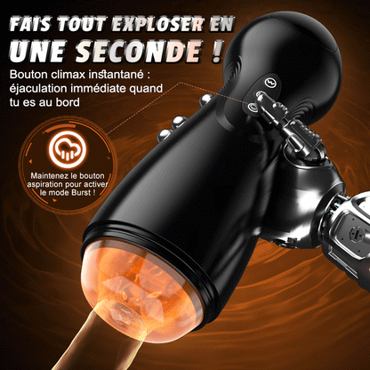 Evolution-8 Succion 10 Vibration One Touch Orgasm Digital Vacuum Masturbator