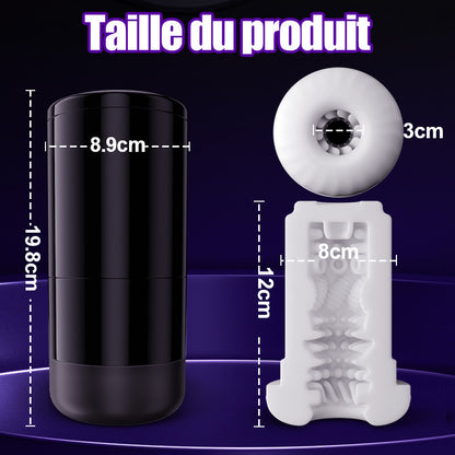 Lightspeed-7 types d'extension et 7 types de rotation Support à ventouse Masturbateur 4 en 1 pour homme