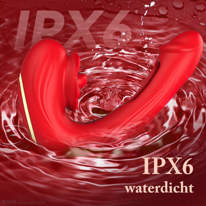 Papaver rhoeas —— Rotation à 10 fréquences + vibration + claquement, vibrateur point G trois en un