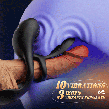 Ace - Anneau Cock vibrant et manchon 2 EN 1