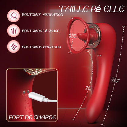 Vibrateur à succion Stimulateur clitoridien & mamelonnaire