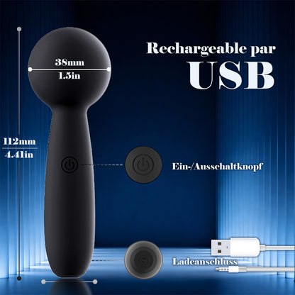 Mini-masseur avec 10 modes de vibration pour le plaisir sexuel des femmes et des couples