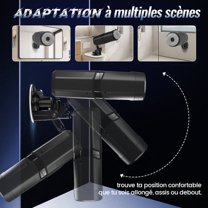 GripMax – Masturbateur mains libres pour hommes avec support à ventouse