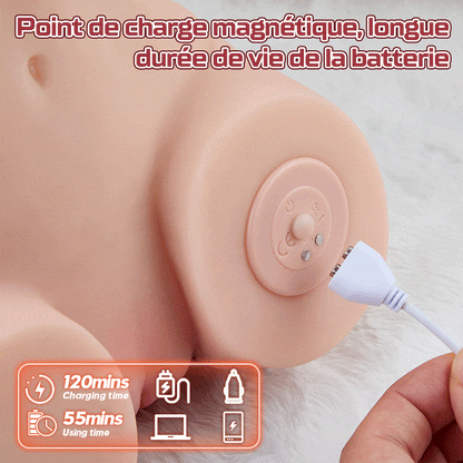 Bess 7 fonctions d'impulsion Gros cul réaliste Taille réelle 99% réaliste Toucher de la peau