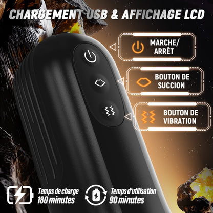 5 Succion 10 Vibration Entrée Vaginale Simulée Masturbateur homme