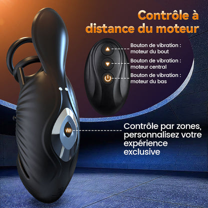 Ayn - Vibrateur pénien avec 7 vibrations pour retarder l'éjaculation