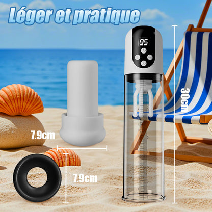 Wave - 5 Modes d'Aspiration 9 Modes de Vibration Aspiration par Vide Masseur de Gland Pompe à Pénis