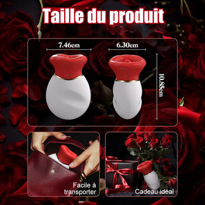 Vibromasseur Clitoridien Bouche et Langue 4 en 1 Lécher, Mordre, Aspirer et Vibrer