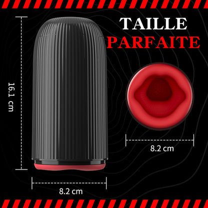 Cyclone Thruster Vibrateurs péniens avec vibration rotative et fonction d'aspirationd'aspiration