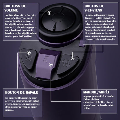 【Livraison gratuite sous 7 jours】Masturbateur 7 Modes électrique Trois étapes de textures