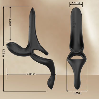 Maxwell 9 Vibrations Anneau Vibrant Couple pour Stimulation du Périnée, du Point C et du Point G