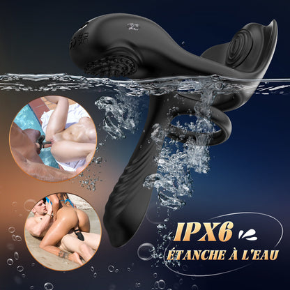 Ace - Anneau Cock vibrant et manchon 2 EN 1