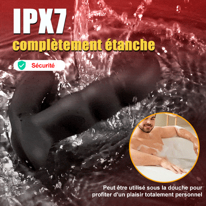 Maître de l'Orgasme - 5 poussée, 10 Vibrations, Plug Anal Entièrement Étanche