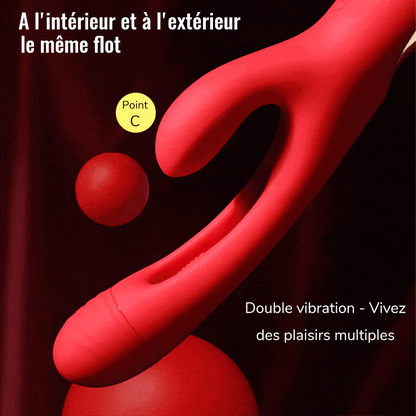 Vibrateur 3 en 1 pour le point G et le point A pour le massage clitoridien