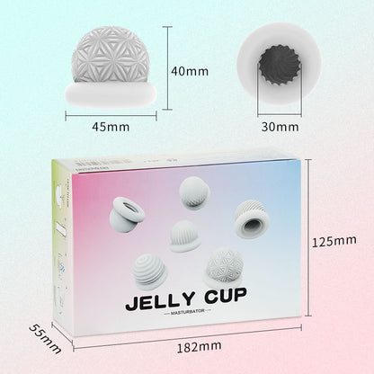 Shande Jelly Manual Masturbation Cup 6 pièces dans une boîte