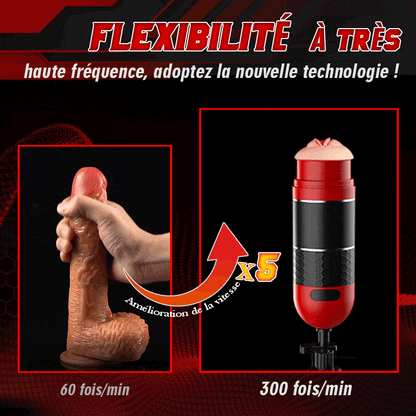 TANK 7 Téléscopiques Chauffage Femme Mûre Voix Amovible 4 EN 1 Masturbateur Cup