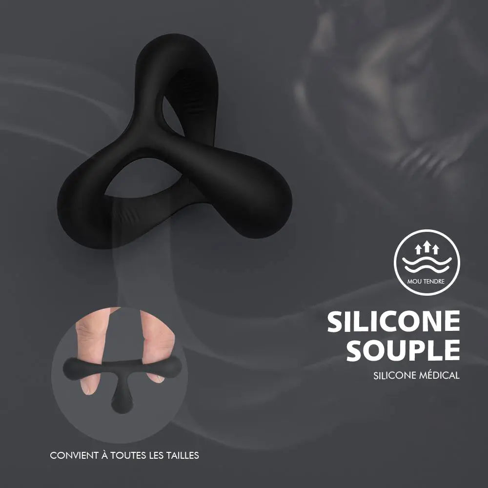 Cockring Anneau de pénis 3 anneaux S-HANDE S-Hande