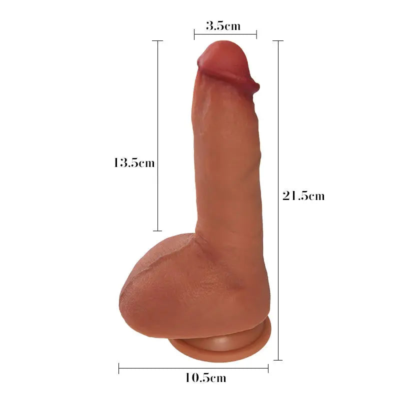 Gode Plus Réaliste Gros Testicules Diamètre 3.5 CM Acmejoy