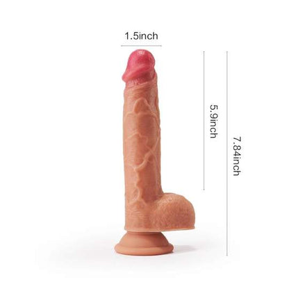 Gode Réaliste Ceinture télécommande  dildo 8 Fréquences 3 Fonctions 25.5cm AIYA AIYA
