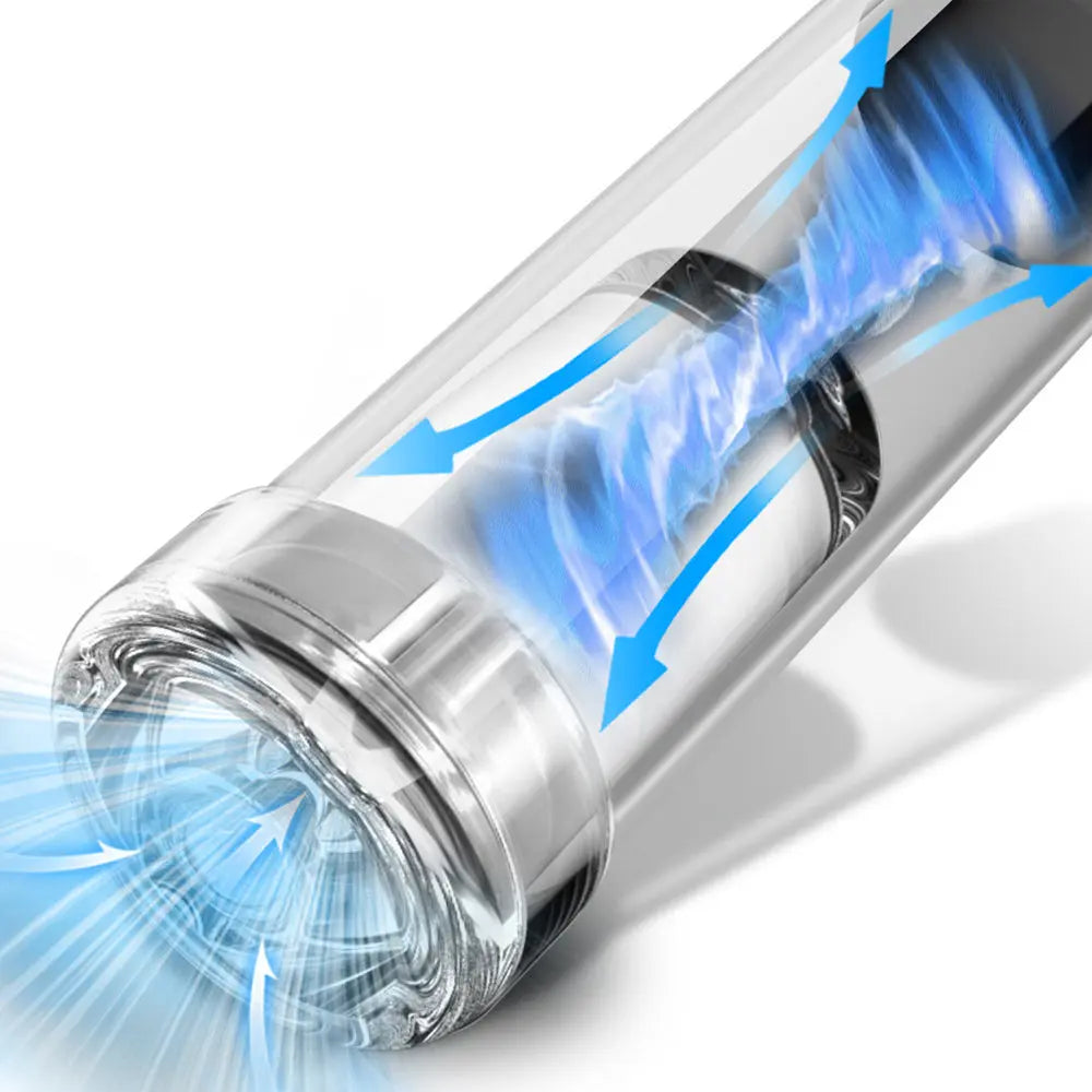 Pompe à pénis 6 modes de succion texture noire mate YINGJUE YINGJUE